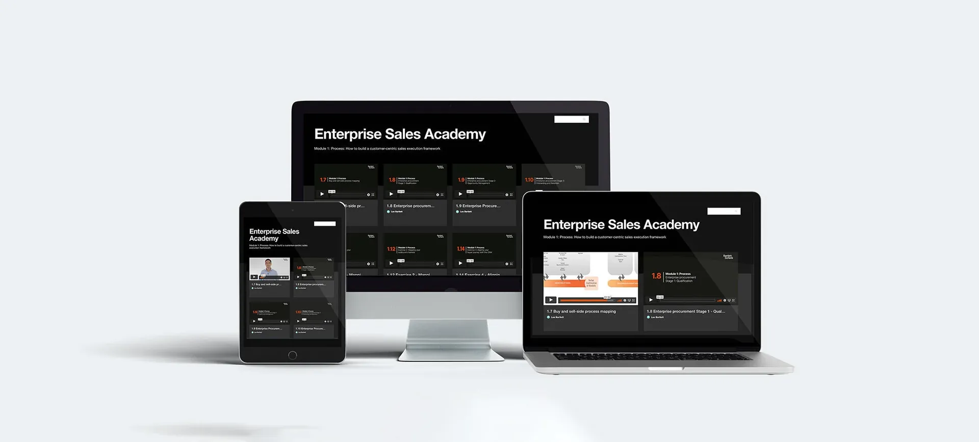The Enterprise Sales Academy on desktop, laptop and tablet